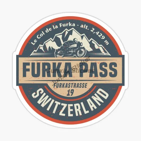 

Swiss Alps Switzerland FURKA PASS Vinyl Self-adhesive Waterproof and Sunscreen Decals Laptop Window Car Sticker