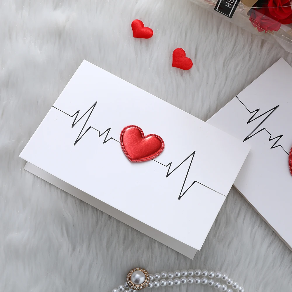 Love Postcard Valentines Day Gift Cards Wedding Invitation Greeting Cards Anniversary for Couples Handmade Valentines Day Gift