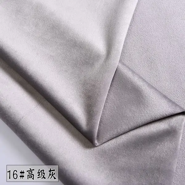 Thickened Velvet Fabric for Sofa Curtain Pillow Clothes Sewing Diy Soft Breathable Comfortable Pure Color White Grey Per Meter