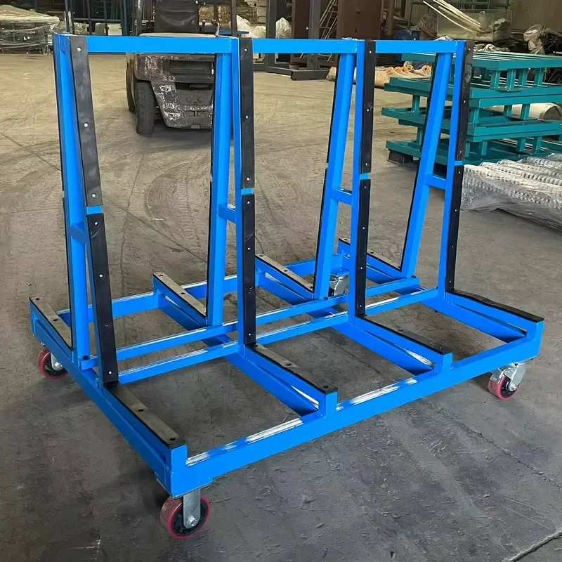 Processed Glass Racks Two Sides with Wheels