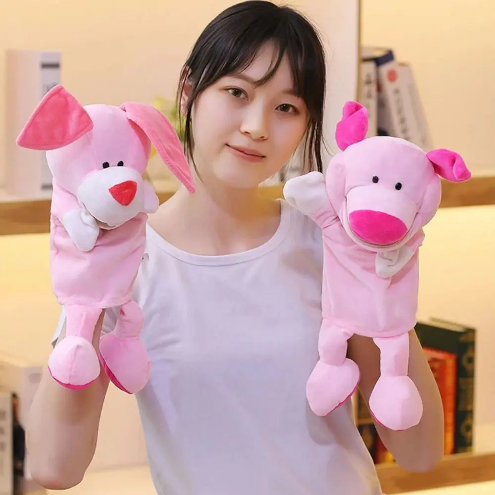 Animales de la selva, marioneta de mano de animales, juguetes tranquilizadores, animales de peluche, muñeca de mano de felpa, accesorios interactivos de educación temprana