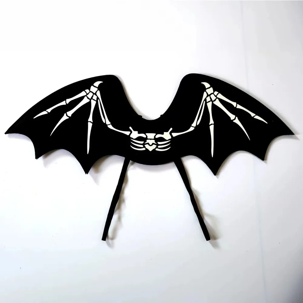 어린이 성인 해골 코스프레 날개 할로윈 소녀 소년 남성 여성 장갑 날개 재미있는 드레스업