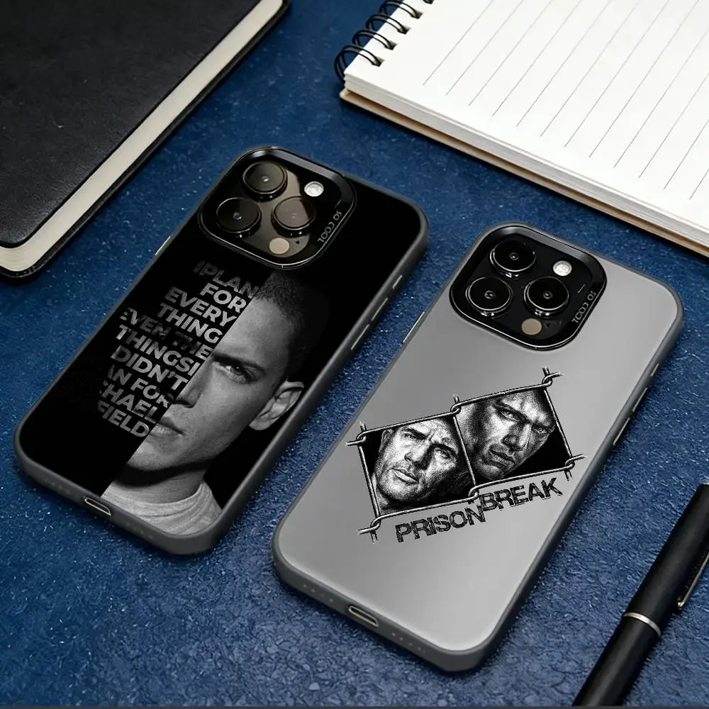 

W-Wentworth M-Miller Prison Break Phone Case For iPhone 17,16,15,14,13,12,11 Plus,Pro Max,XS,Colorful Silver Black Cover