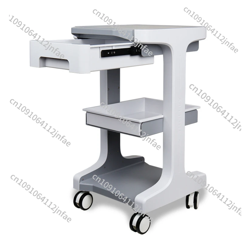 

Dental Oral Treatment Cart with Mobile Trolley - Medical Beauty Salon Instrument Rack & Storage Organizer