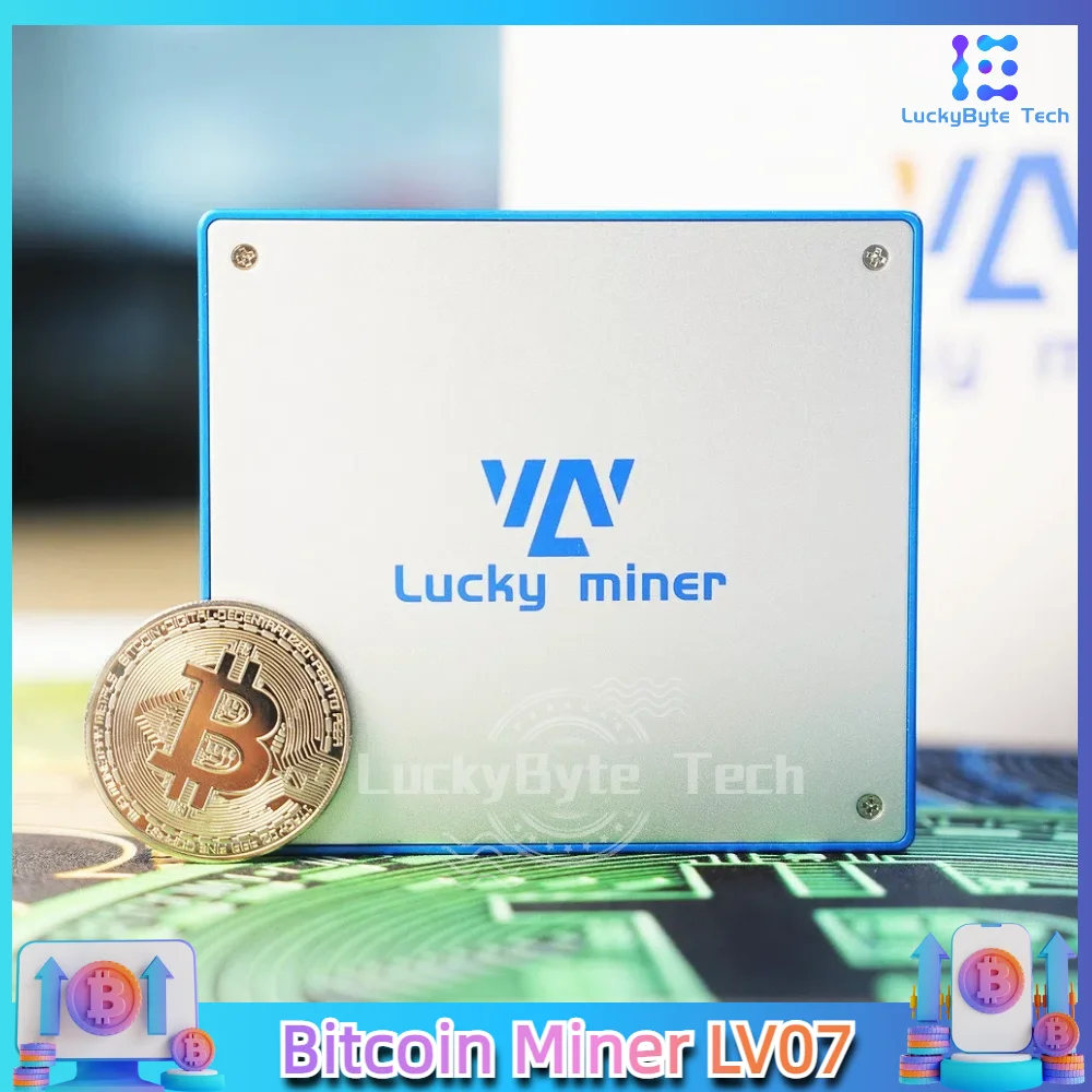 Lucky Miner  LV07 DGB 1TBH/S SHA256  Bitcoin Crypto Solo Miner BTC BCH BSV  BM1366 BTC  Mining Machine ASIC Lottery Miner 2024