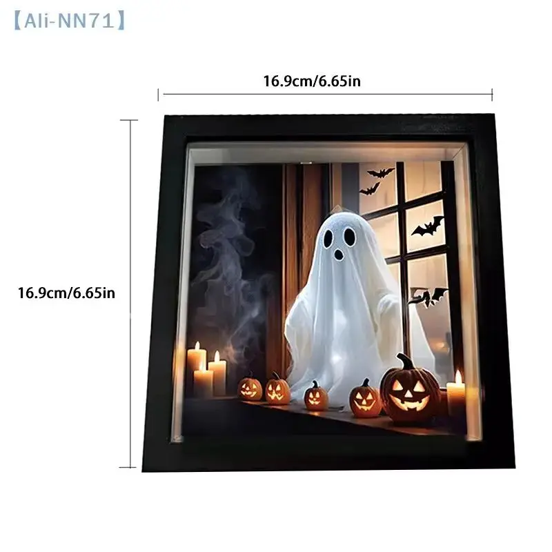 【NN71】قطعة واحدة من ألبوم صور Ghost Doll Glow - ديكور لهب الشبح، مصباح ليلي على شكل شبح مناسب للغرفة وديكور لهب الأشباح #3
