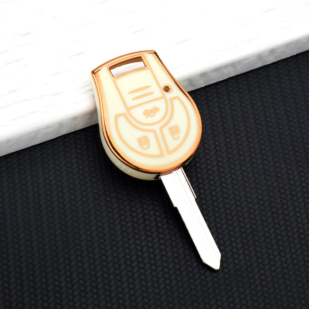 Car Remote Key Case Cover Shell Fob Holder for Nissan Sylphy Cube Juke Rogue Micra Qashqai Altima Maxima Sentra Versa Keychain