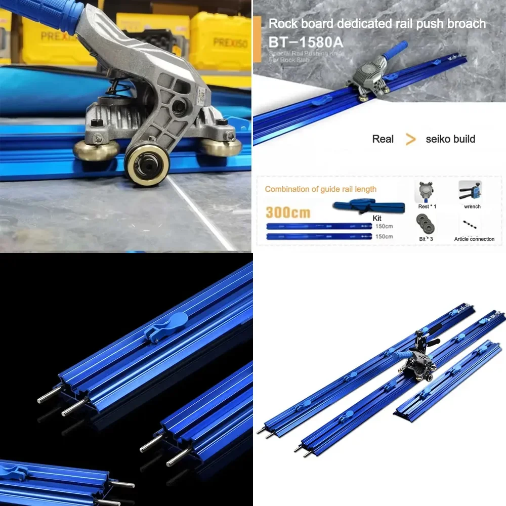 2026 Portable Vitreous Brick Track Tile Cutter for Ceramic Porcelain Slate Stone Slab Cutting Manual Push Broach Tool with
