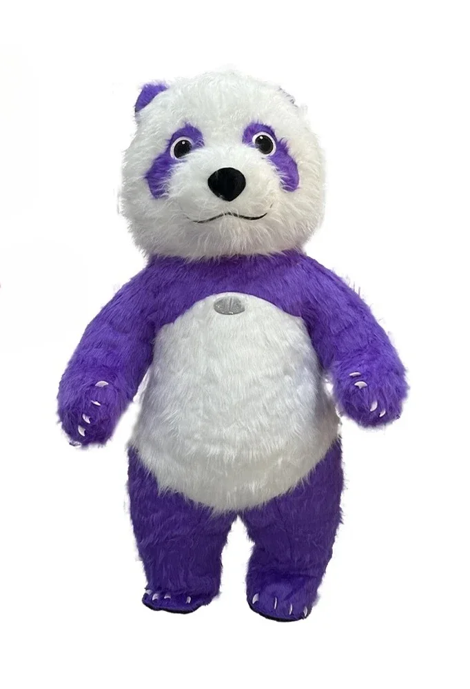 

Надувной костюм панды-талисмана для взрослых, без батареек, для парадов, косплея, Рождества, Хэллоуина, вечеринок