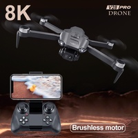 New 4DRC Drone 8K Profesional Quadcopter WiFi FPV Drones with 4K HD Dual Camera Brushless Foldable RC Helicopter Dron Toys