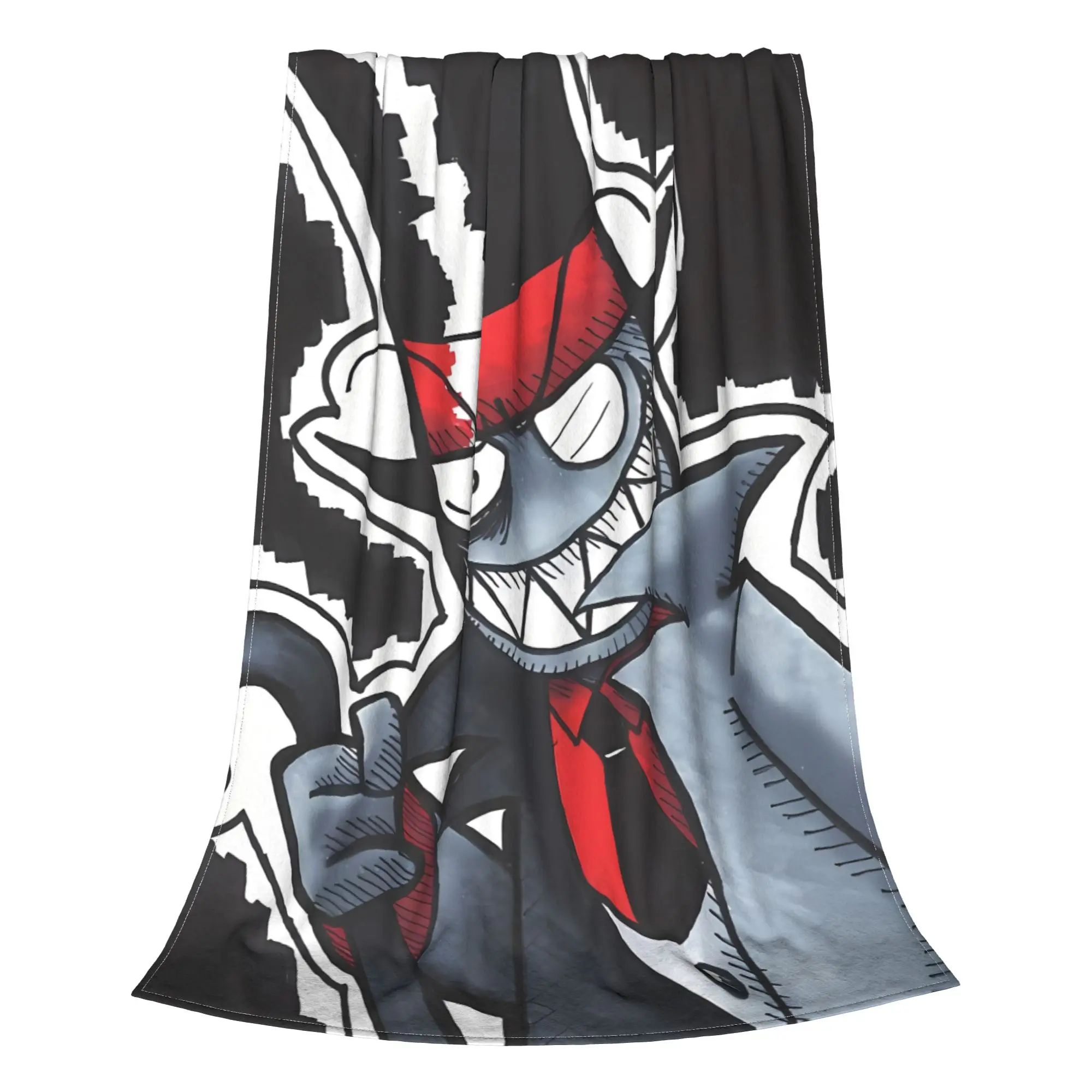 1PC Home Cute Room Decor Black Hat Blanket Throw Blanket Villainous Novelty Warm Blanket All Season