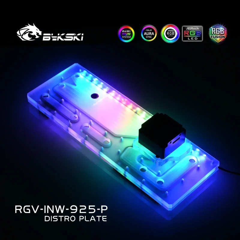 Bykski RGV-INW-925-P,Distro Plate For IN WIN 925 Case,MOD PC Liquid Cooling Kit Waterway Board  Reservoir For Computer CPU GPU