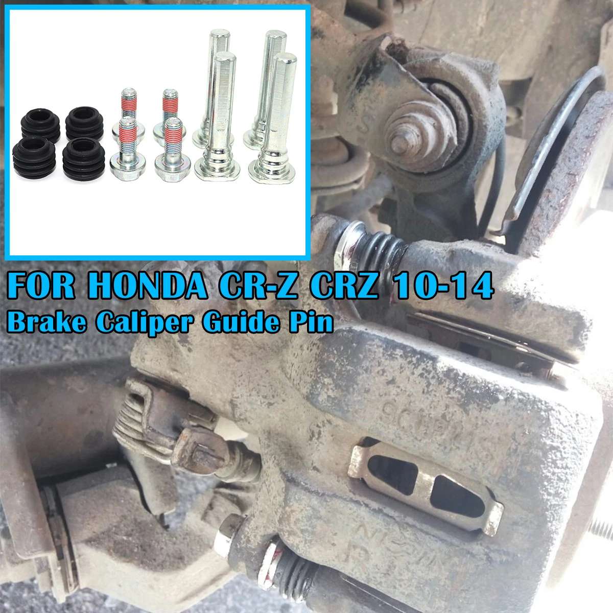 

FOR HONDA CR-Z CRZ 10-14 Brake Caliper Cylinder Slider Guide Pin For Disc Housing Bolt Rubber Bushing Boot Seal Kit Replacemnrt