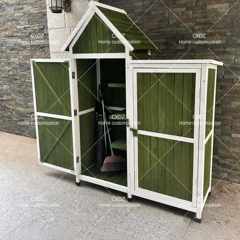 Outdoor Storage Cabinet Multi Layer Locker for Balcony Garden Courtyard Large Size Tool Organizer Box for Sundries and Tools