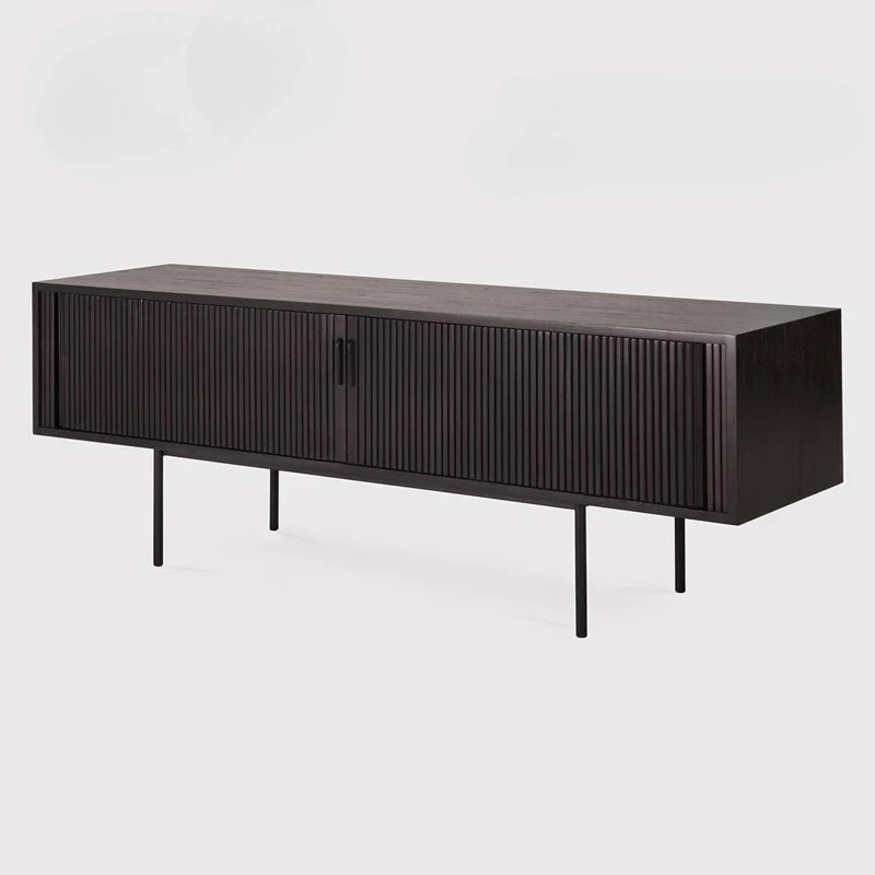 

All solid wood TV cabinet, household locker, living room floor-to-ceiling wabi, modern simple cabinet, furniture storage