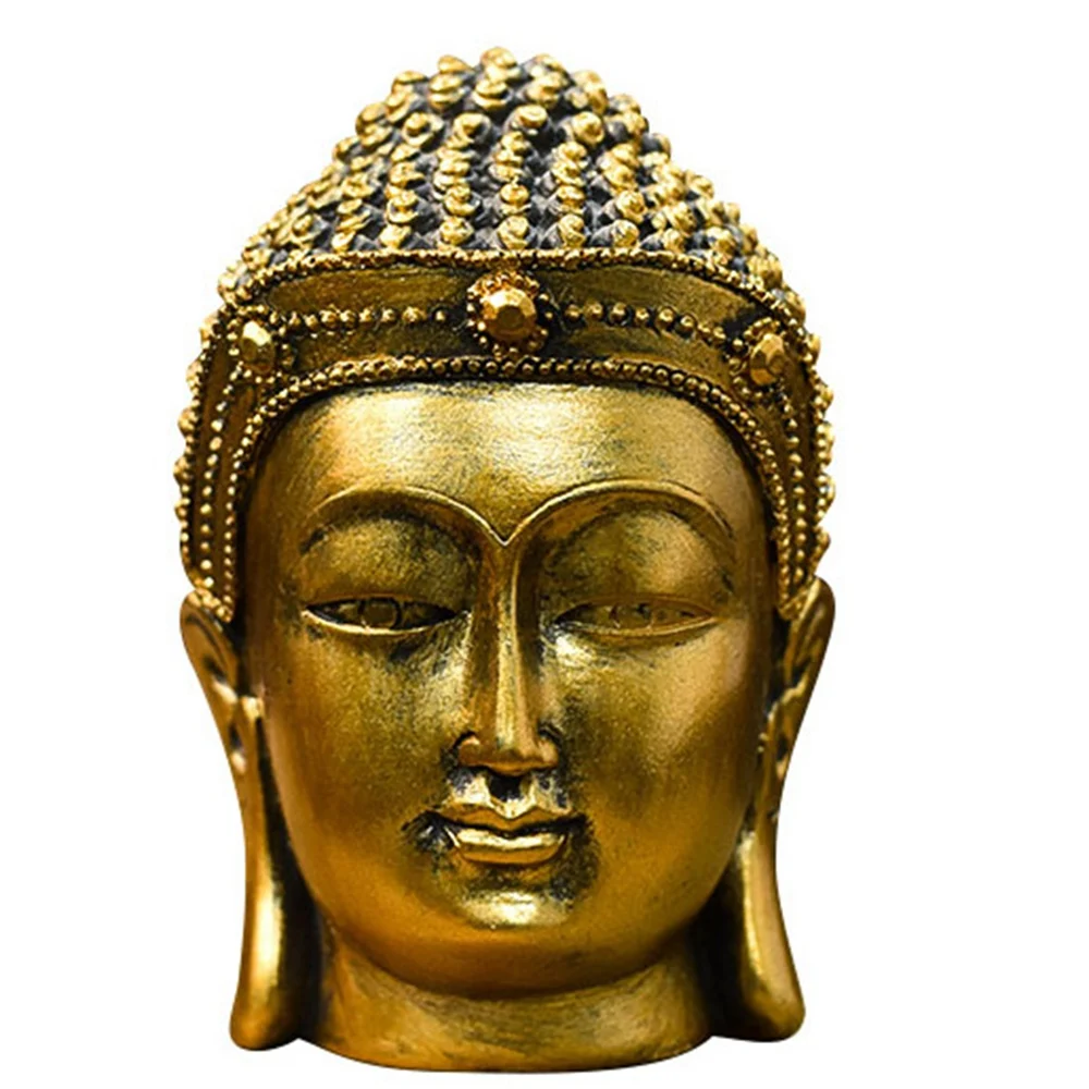 

Creative Southeast Asian Antique Buddha Head Crafts Resin Gift Statue Art Home Office Desktop Decoration Figurines Statues Decor