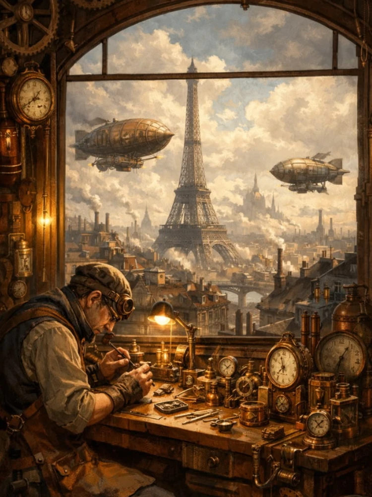 

500/1000/1200/2000 PCS Jigsaw Puzzles Watchmaker Scenery Family Activity Games for Gameroom Bedroom Home Decor Gift