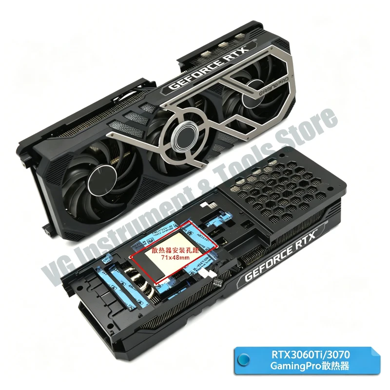 Grafikkarten-Kühlkörper für Palit RTX 3060Ti 3070 3080 3080 Ti 3090 Gamingpro Grafikkarten-Kühlkörper RTX3080Ti RTX3090 – Detail 1