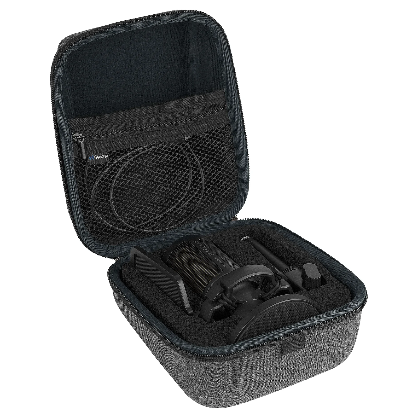 Geekria for Creators Microphone Case Compatible with FIFINE AmpliGame A6V, A6T, A6B, A6W, A6TB, A6TP, A6VB, A6VW