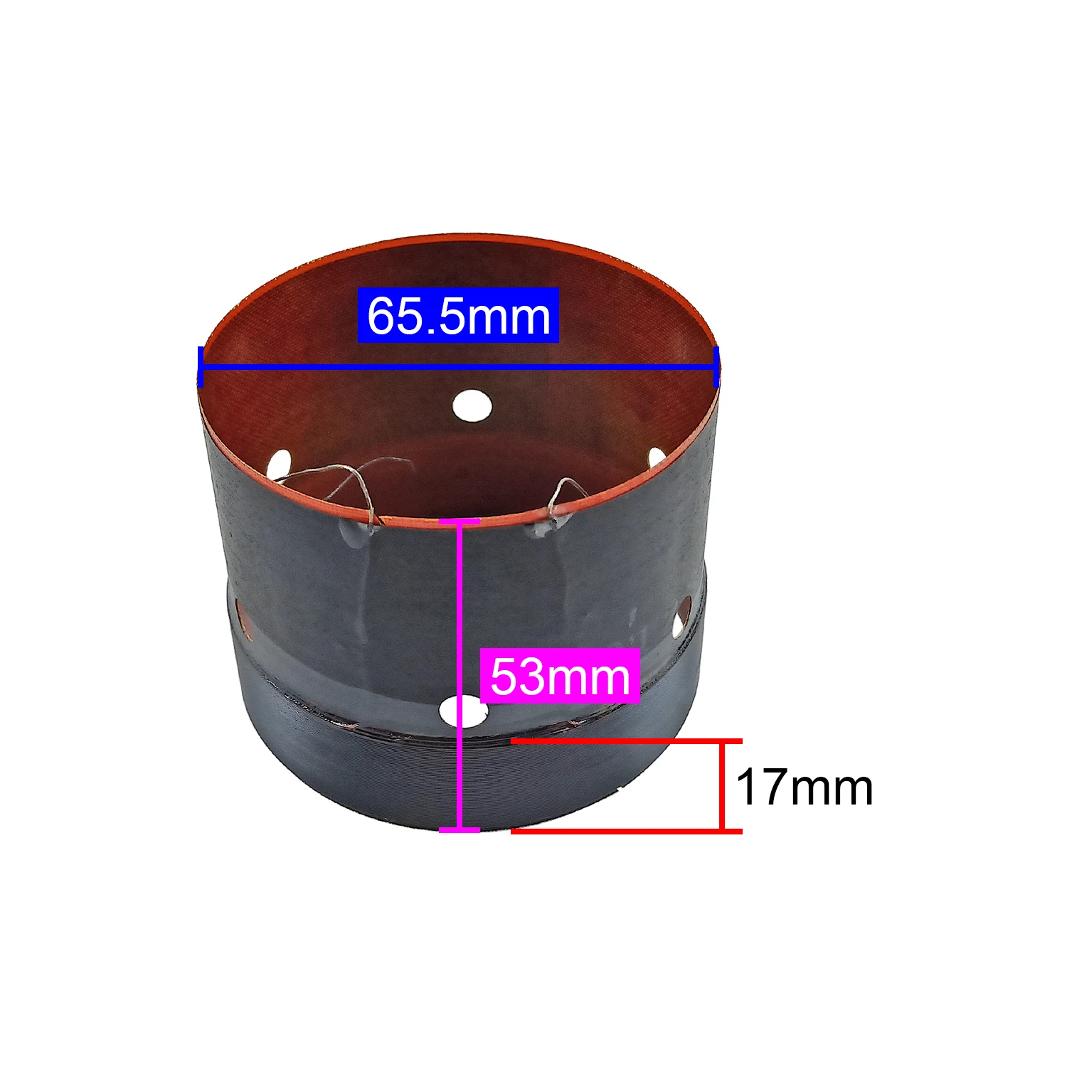 GHXAMP 8ohm 65.5mm for JBL KP4010 High Professional Speaker Bass Coil 4-layer CCAW Cable Glass fiber1PC