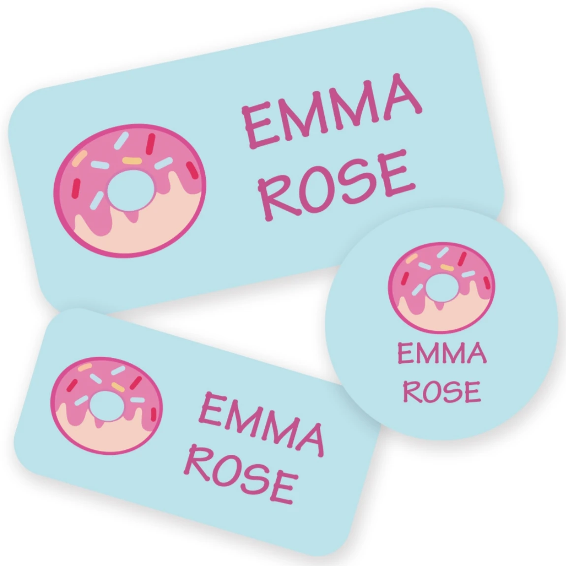 Custom Name Stickers,2 Sheets 127pcs Personalized Labels for Water Bottles,Lunch Boxes,Stationery,Kids’ Daycare,Easy to Apply