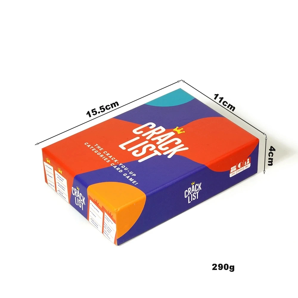 SAVANA Crack List The Crack You Up Categories Angielska gra karciana Gra dla 2 graczy Rodzinne gry planszowe
