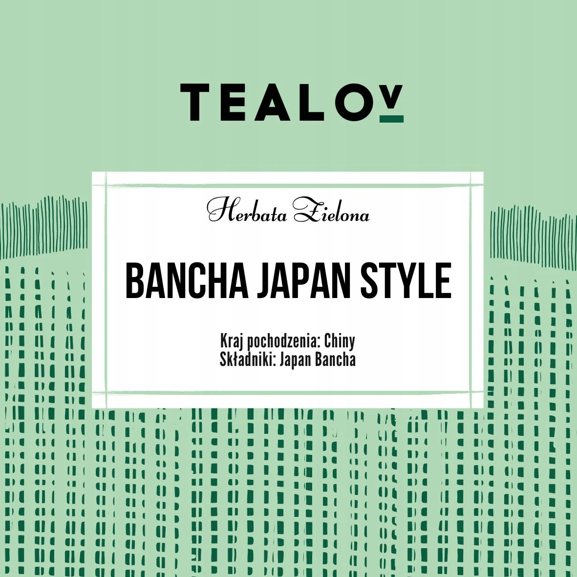 TEALOV Tee Grüner BANCHA JAPANISCHER STIL 100g