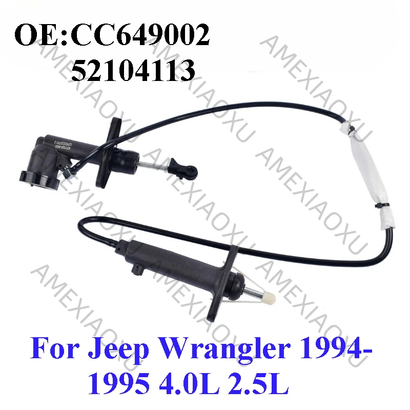 

Loki J CC649002 Clutch Master and Slave Cylinder Assembly 52104113 For Jeep Wrangler 1994-1995 4.0L 2.5L