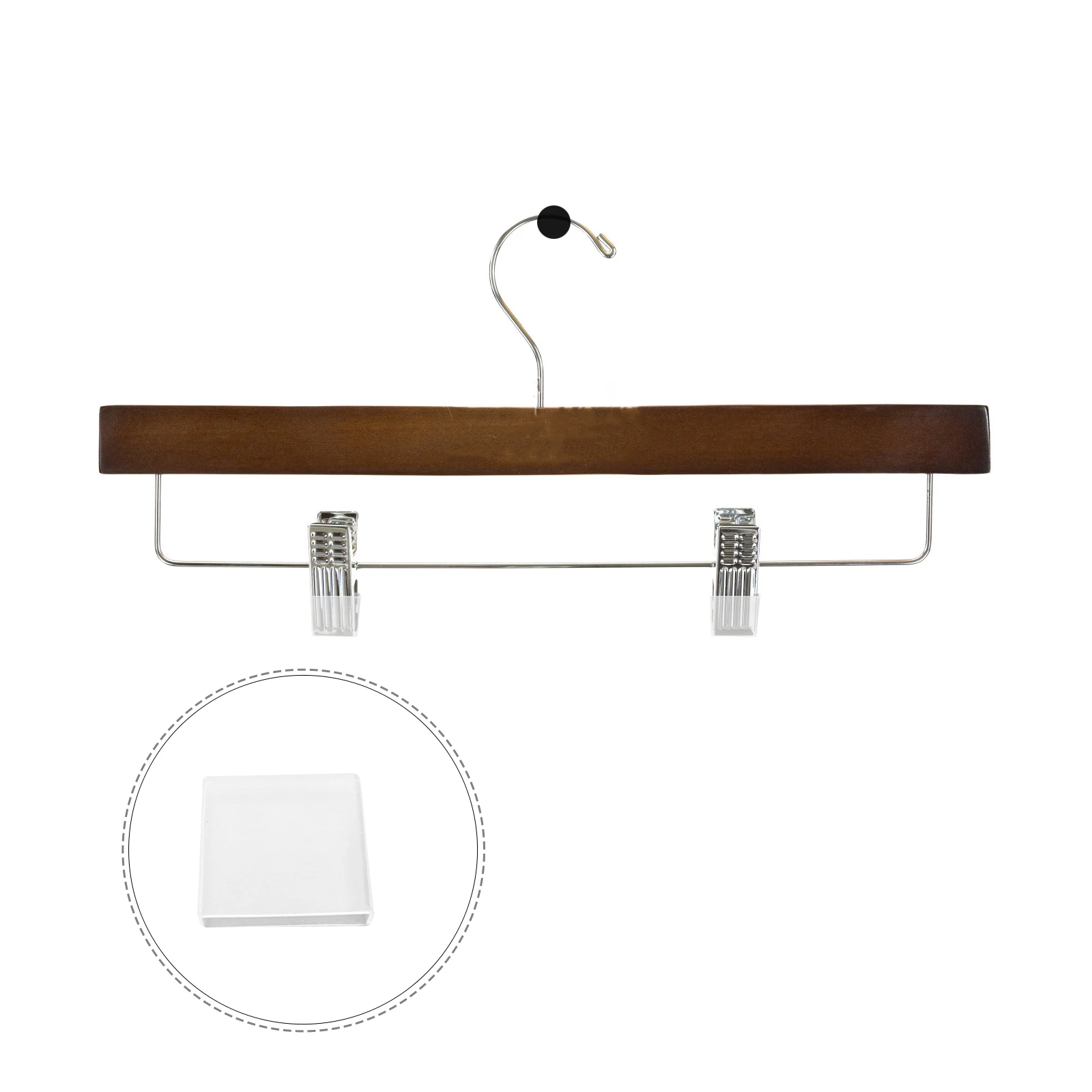 

Pants Rack Anti-slip Cover Clear Clothes Hanger Grips Fixation for Outdoor Indoor Hangers