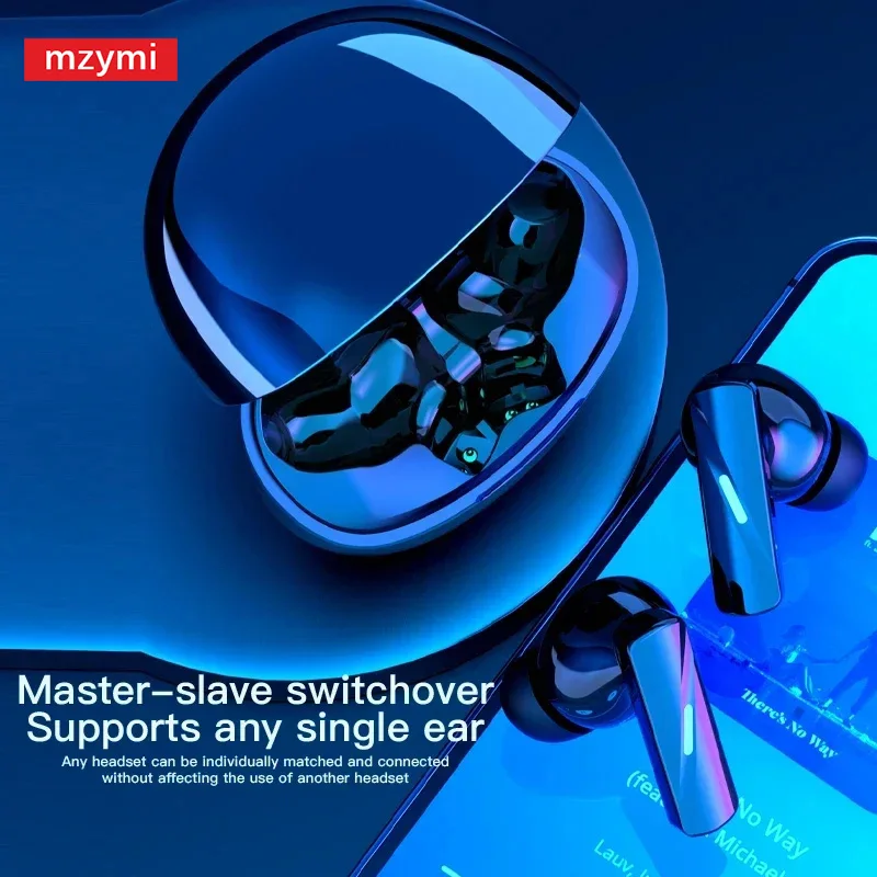 mzymi Bluetooth5.3 Earphone M90-1 Waterproof Wireless Earbuds 9D Sound Sports Headset TWS Headphones With Mic For XIAOMI