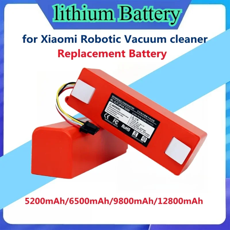 

Replacement Battery BRR-2P4S-5200D for XIAOMI 1S 1ST Roborock SDJQR01RR Sweeping Mopping Robot Vacuum Cleaner 5200mAh