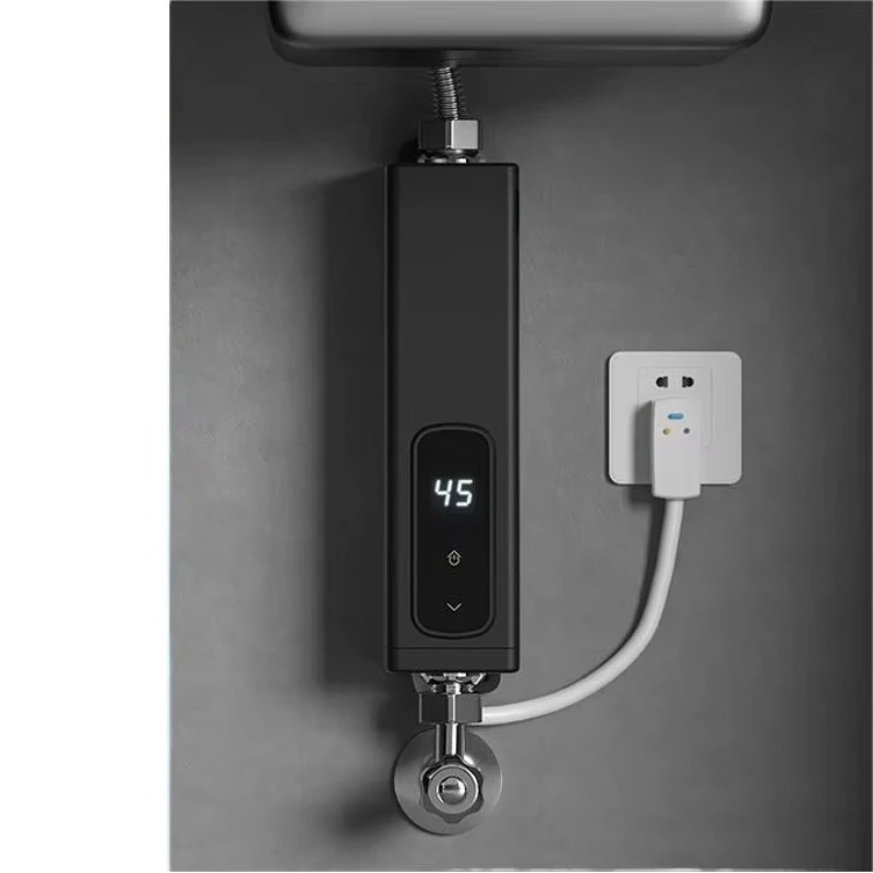 220V 5.5kW tankless electric instant water heater digital display with sink control variable frequency hot water demand