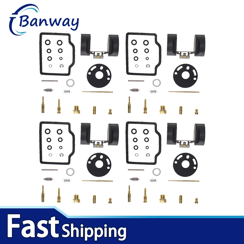 

4 Sets For Honda CB750K CB750 Four K2-K6 1972-1976 Carburetor Repair Kit Carb Rebuild Set With Float Gasket