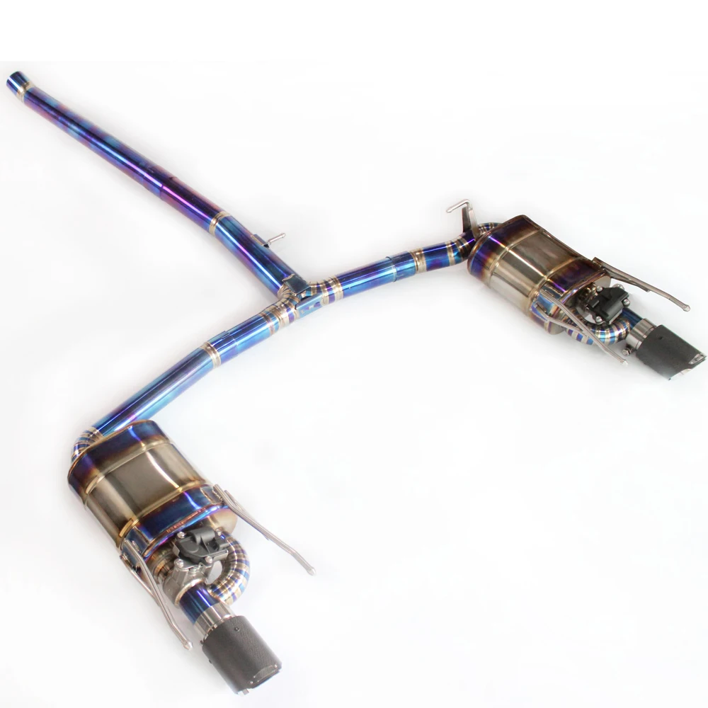 OEM MM High Performance Titanium Alloy Exhaust Catback System Sport Active Sound Muffler