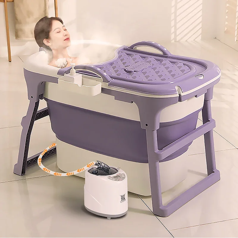 Foldable Adult Bath Handle Rack Foot Whirlpool Barrier Bathtub Thermostatic Bucket Baignoire Pliable Portable Bath Banheira Bebe