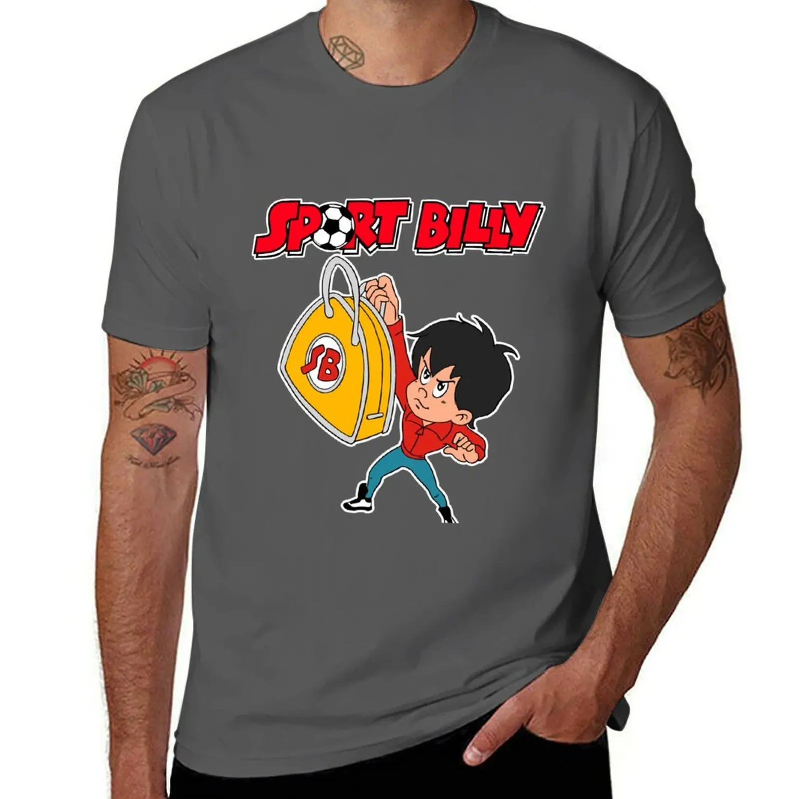 Sport Logo billy T-Shirt Basic All Season Solid T-Shirt