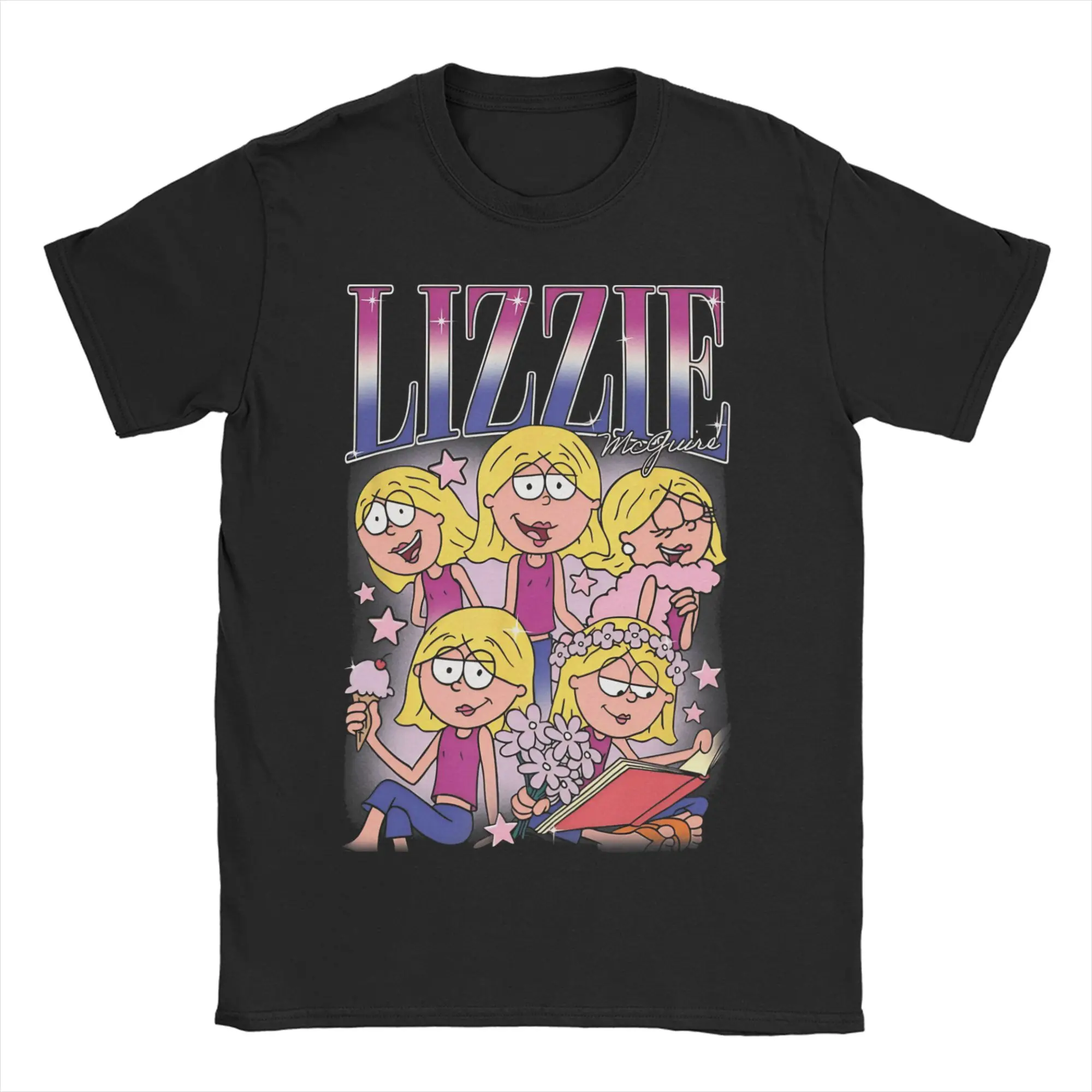 Fashion Lizzies Cartoon McGuires T-Shirts Men Women Crew Neck 100% Cotton T Shirt Cartoon Girl Funny Short Sleeve Tees Clothes
