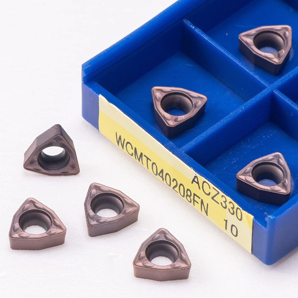 High Quality WCMX030208FN/WCMX040208FN/WCMX050308FN-ACZ330*10pcs Milling Inserts Tip WCMX Tungsten Carbide Inserts for U-drill