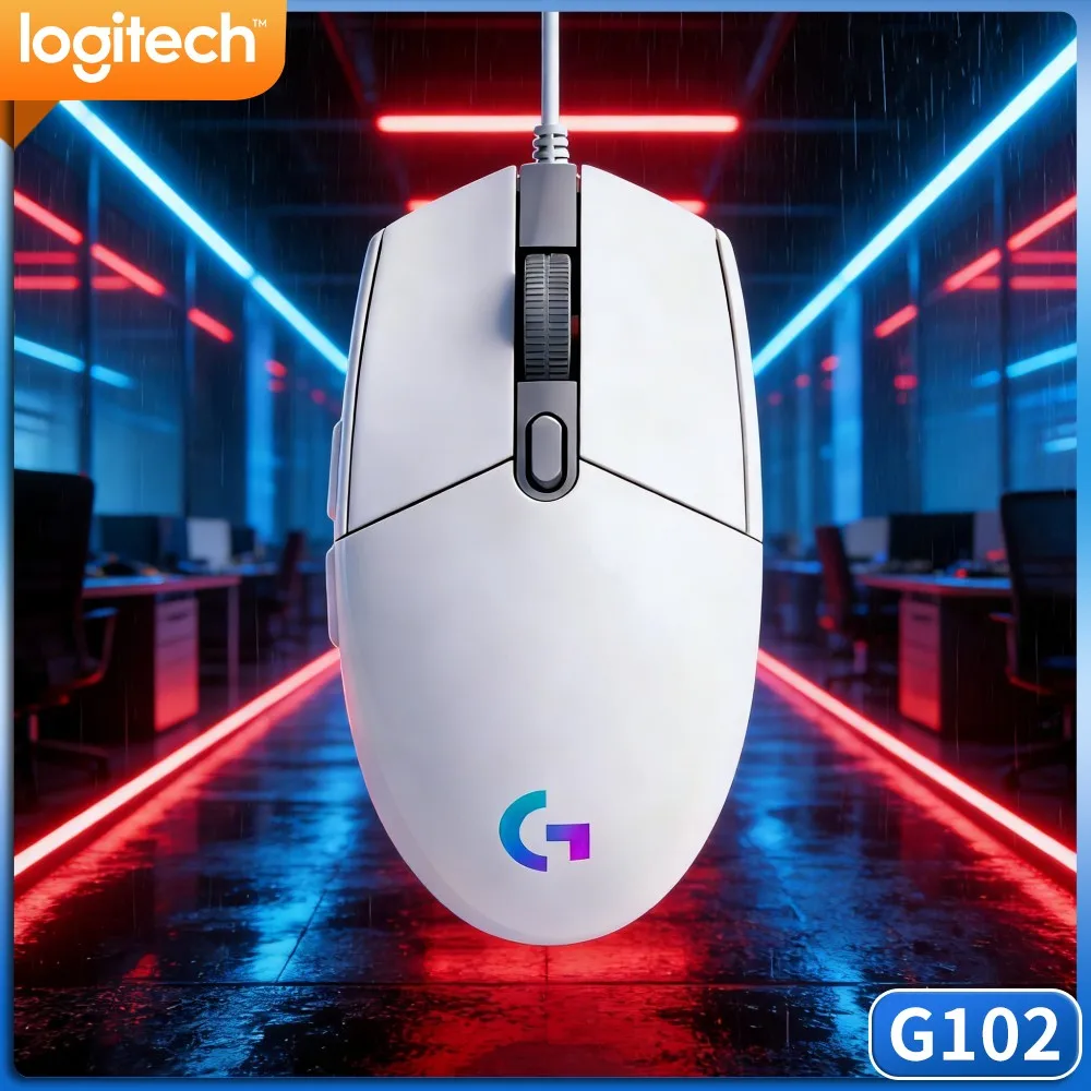 Logitech G102 Prodigy Gaming Mouse,Durable Bottom Foot Pads,Long Service Life After Frequent Sliding Desktop Movement