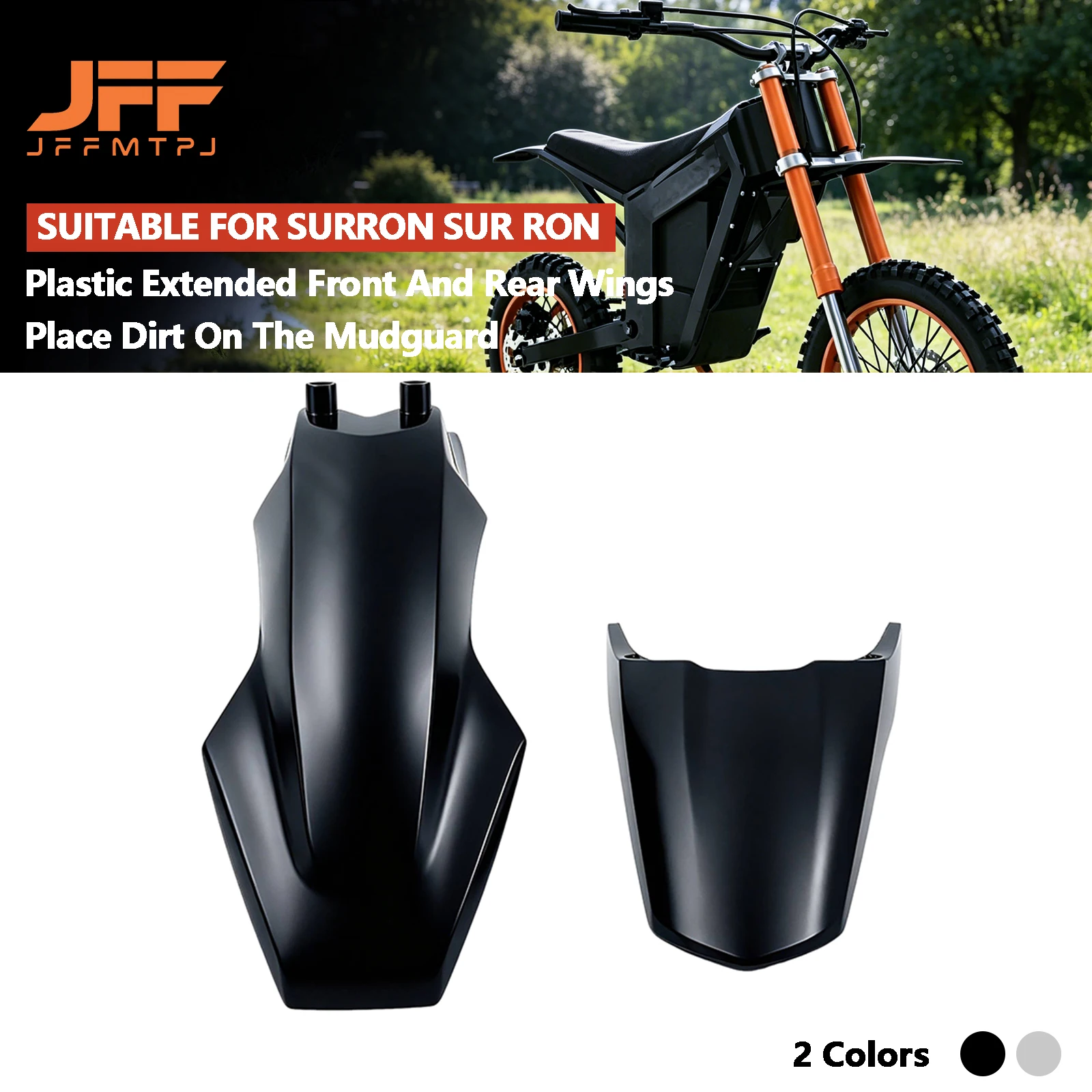 Carbon Fiber Fender Accessories for KUGOO Tuttio Off-road Motorcycle Front and Rear Fenders Scooter Replacement Parts