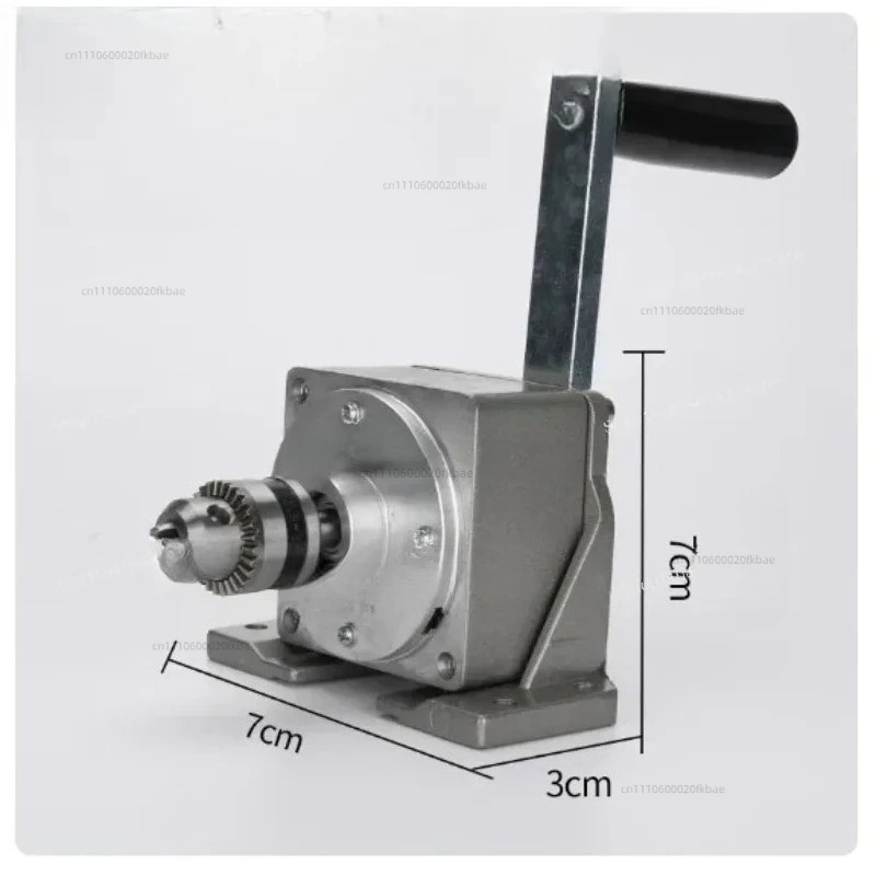 Manual Hand-Cranked Tap Machine - 0.6-6mm Tap Chuck & Key Included