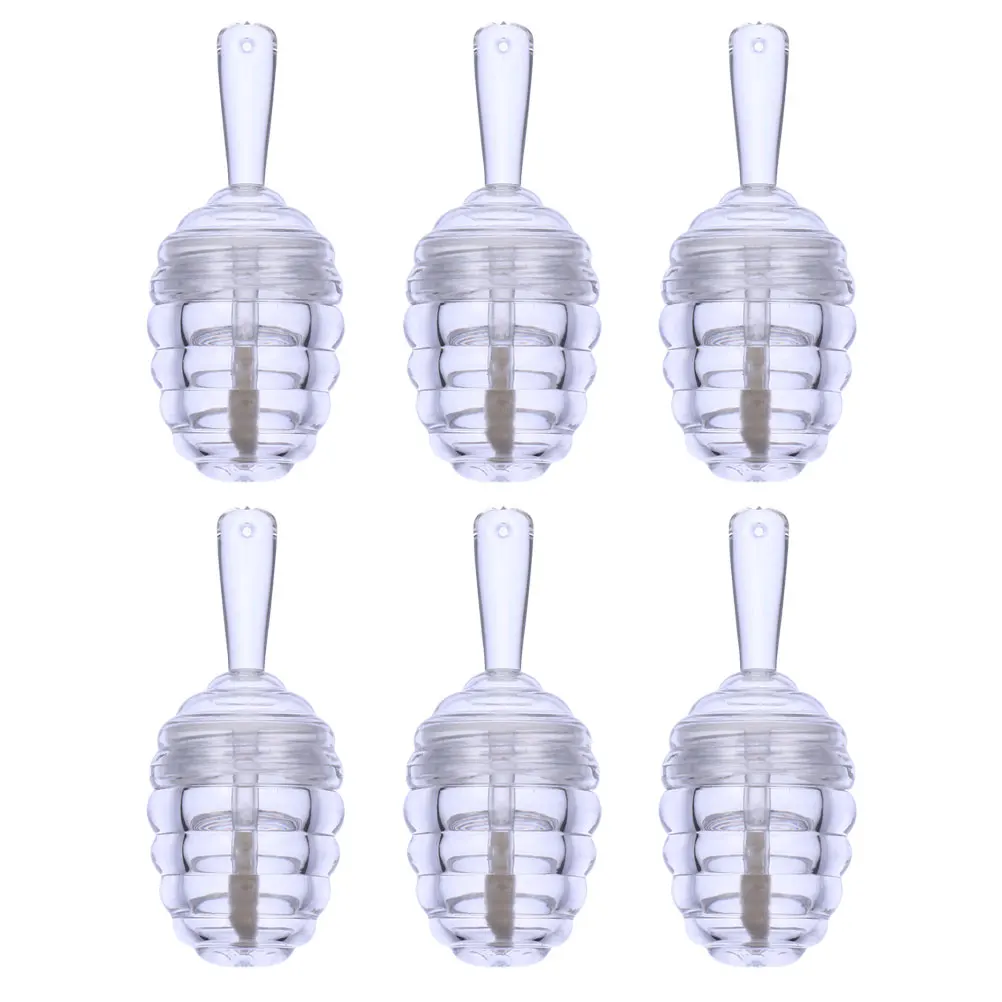 

6 Pcs Lip Gloss Empty Tube Containers Lipstick Tubes Liquid Honeycomb Lotion Mini Abs