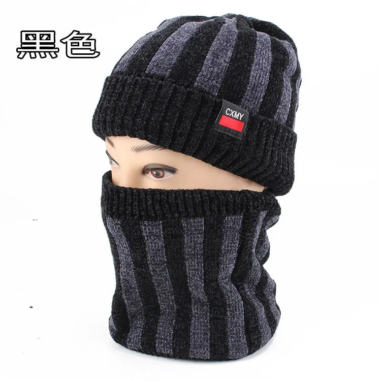 موضة رئيس أغطية الرأس قبعة المعانقة Toque تخزين ساعة الشتاء الصوف سميكة قبعة الرجال النساء يندبروف الدافئة محبوك الأوشحة 2M5