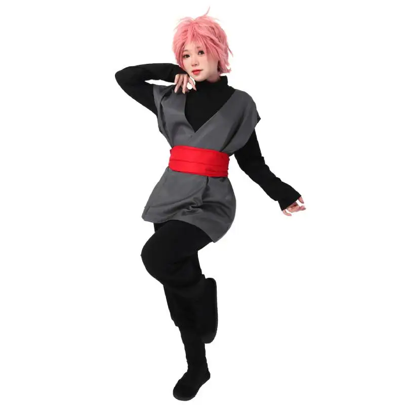 

DAZCOS Anime Super Goku Black Cosplay Costume Outfits Halloween Carnival Suit Mens Black Cosplay Costume Anime Kung Fu Suit