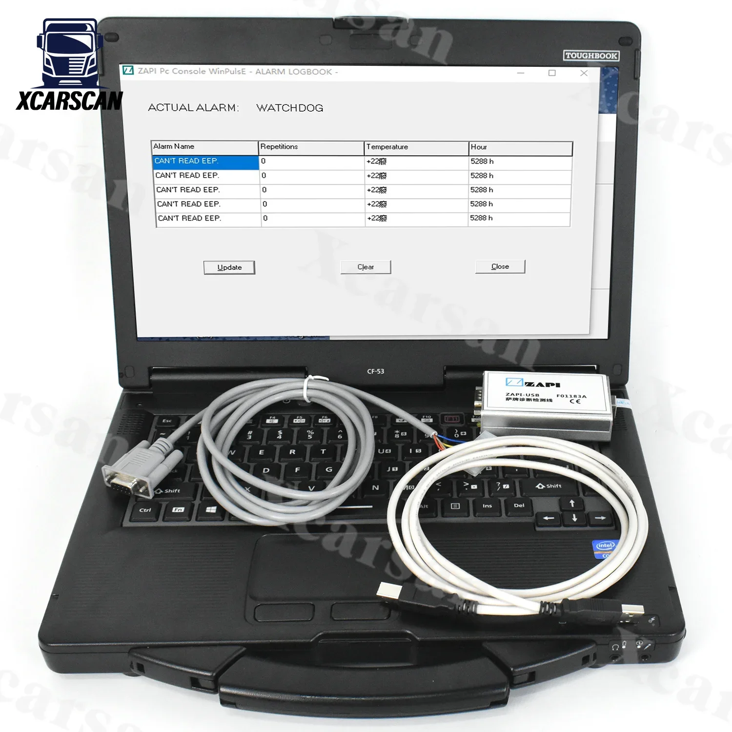 

CF53 Laptop For ZAPI-USB electric controller diagnostic tools programmer ZAPI F01183A data cable zapi console software