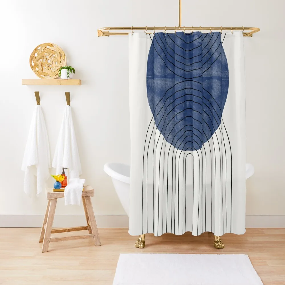 

BLUE Abstract Flow Shower Curtain Cute Shower Shower Bathroom Set Bathroom Accessories Curtain
