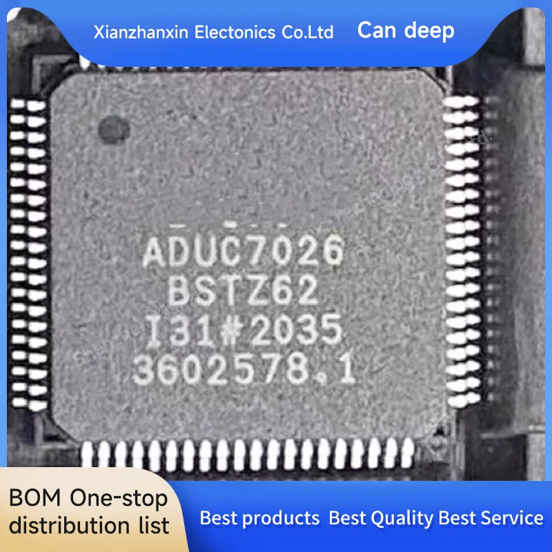 1pcs/lot ADUC7026BSTZ62 ADUC7026 LQFP80 Microcontroller chips in stock