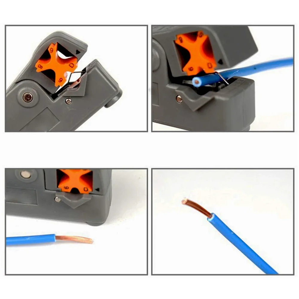 Pengupas Kawat Kabel Alat Tangan Multifungsi Dekrustasi Pisau Potong Tang Crimping Saku Mini Tang Pengupasan Otomatis