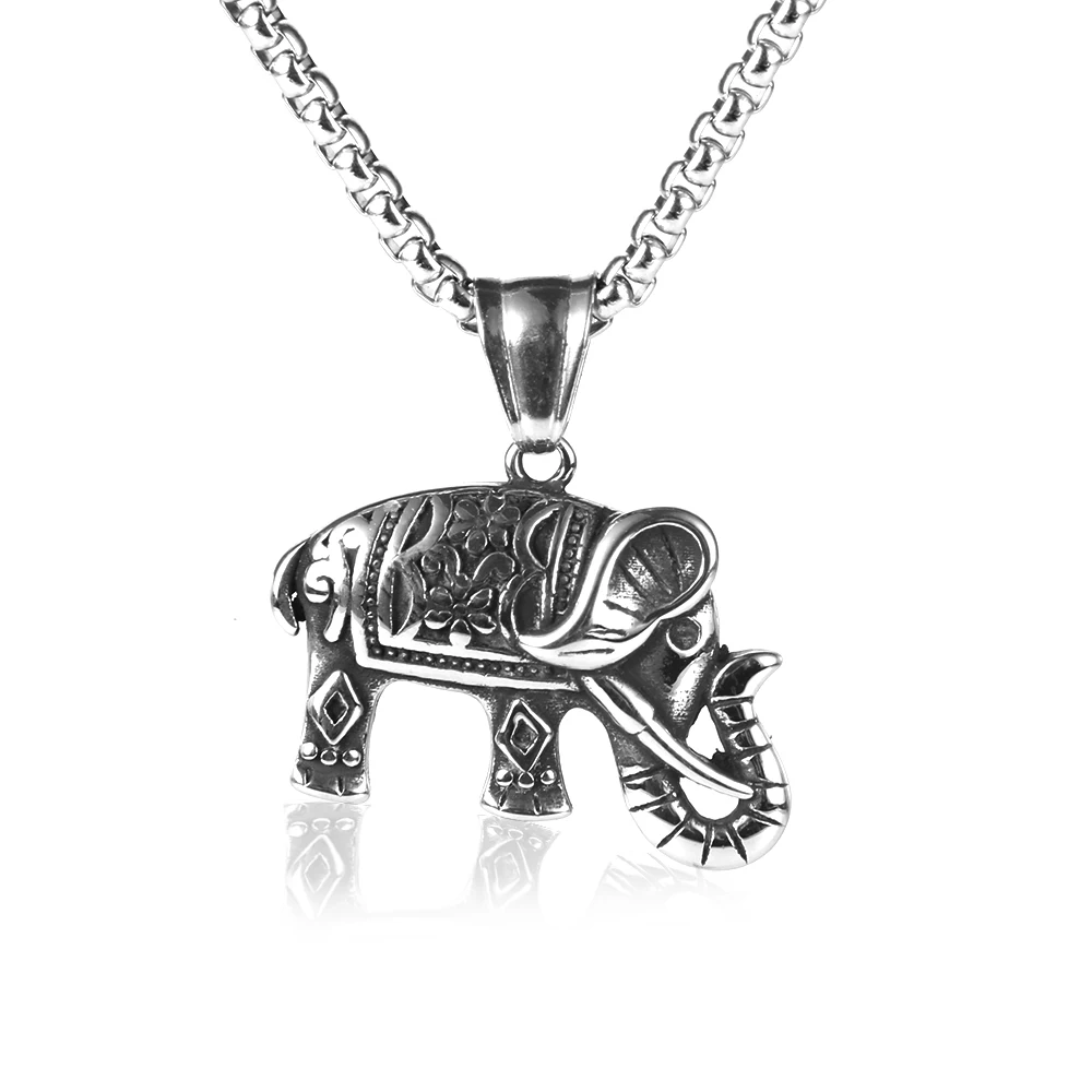 

Nabest 7 Styles Punk Hip Hop Animal Series Men Stainless Steel Elephant Pendant Necklace Snake Scorpion Eagle Claw Charm Jewelry