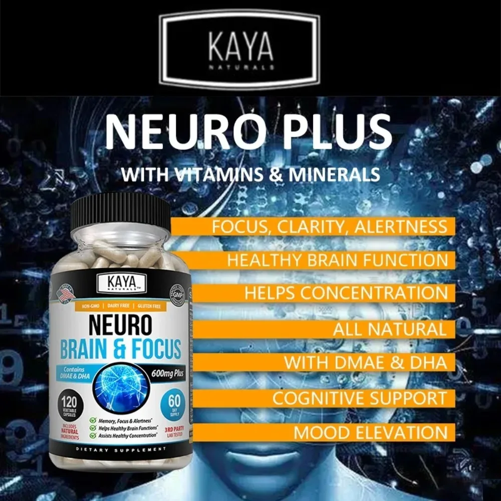 Neuro Brain for Memory & Focus - Nootropic Brain Support Supplement, Focus & Concentration & Cognitive Function